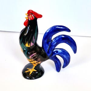 Toni Raymond Rooster Figurine – 14cm Vintage Babbacombe Pottery – Hand Painted Torquay Style – Made in England Stamp