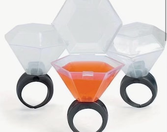 Ring Shot Glass, Bachelorette Parties, Weddings, Alcohol Gifts, Bridal party, Party Supplies