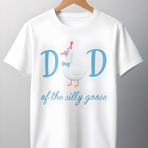 Dad of the Silly Goose T-Shirt, One Silly Goose Shirt, Unisex Graphic Tee, Dad Humor Shirt, Cute Father&#39;s Day Apparel, Family Matching Tops
