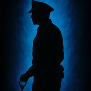 Police Officer Silhouette digital Background