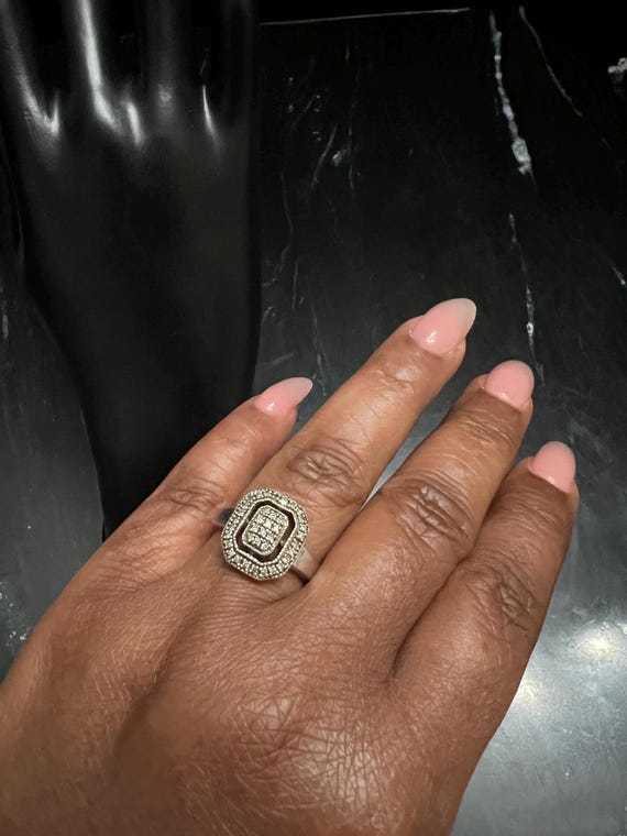 Affinity Diamond Halo Ring: 925 Sterling Silver S… - image 5