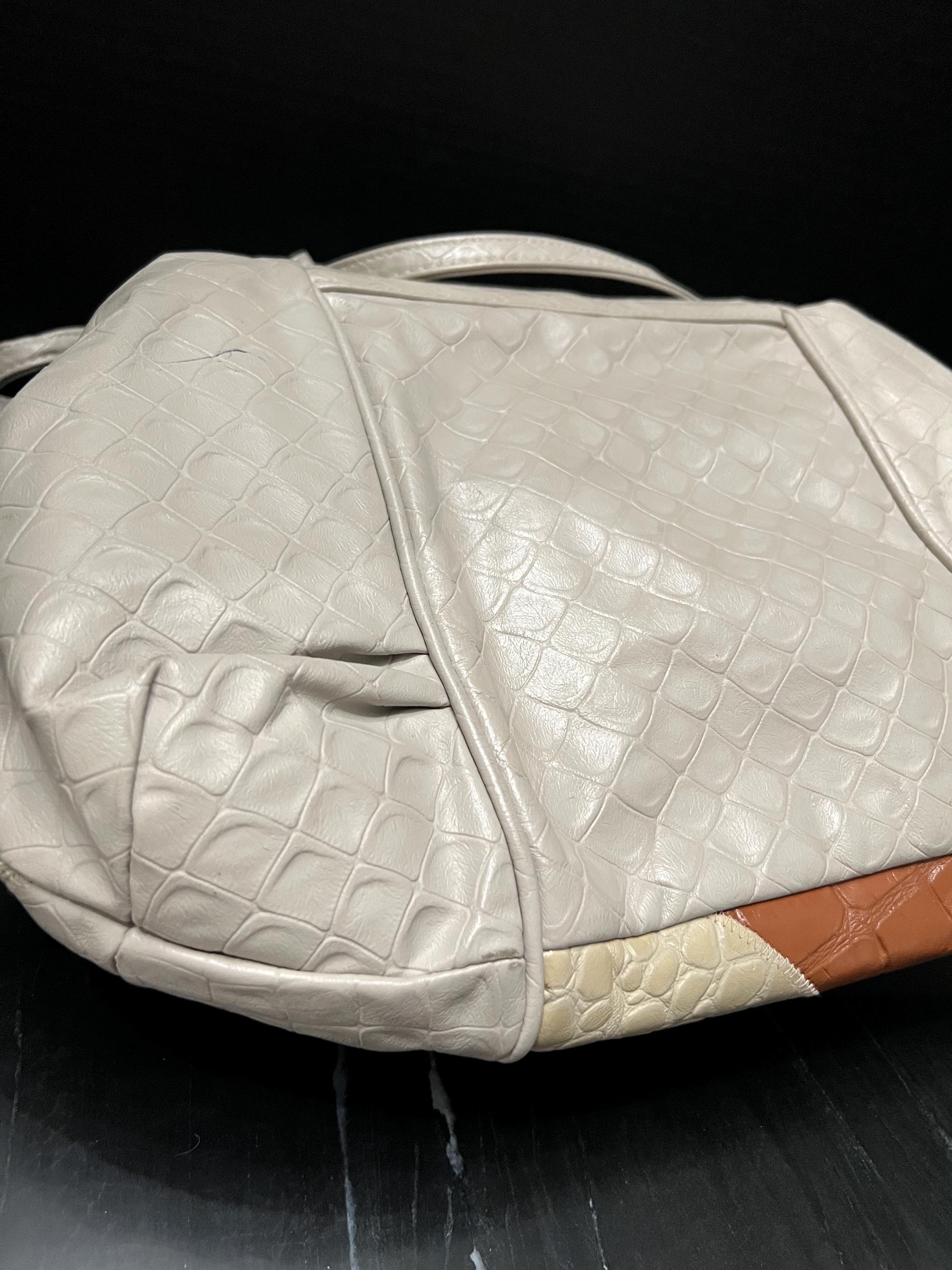 Vintage Fifth Avenue Quilted Patchwork Leather Shoulder Bag  display picture 1