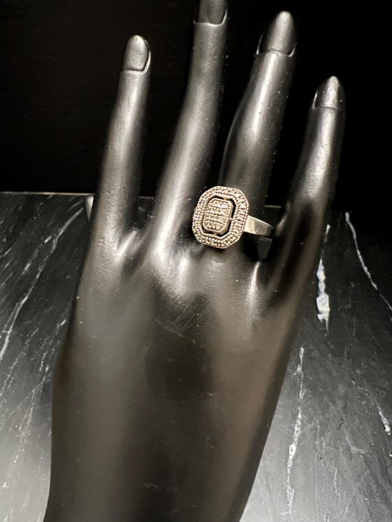 Affinity Diamond Halo Ring: 925 Sterling Silver S… - image 4