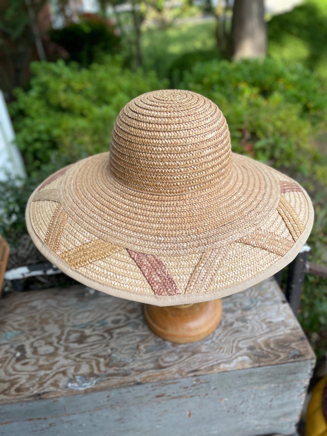 Vintage Liz Claiborne Straw Sun Hat Italy - Etsy display picture 3