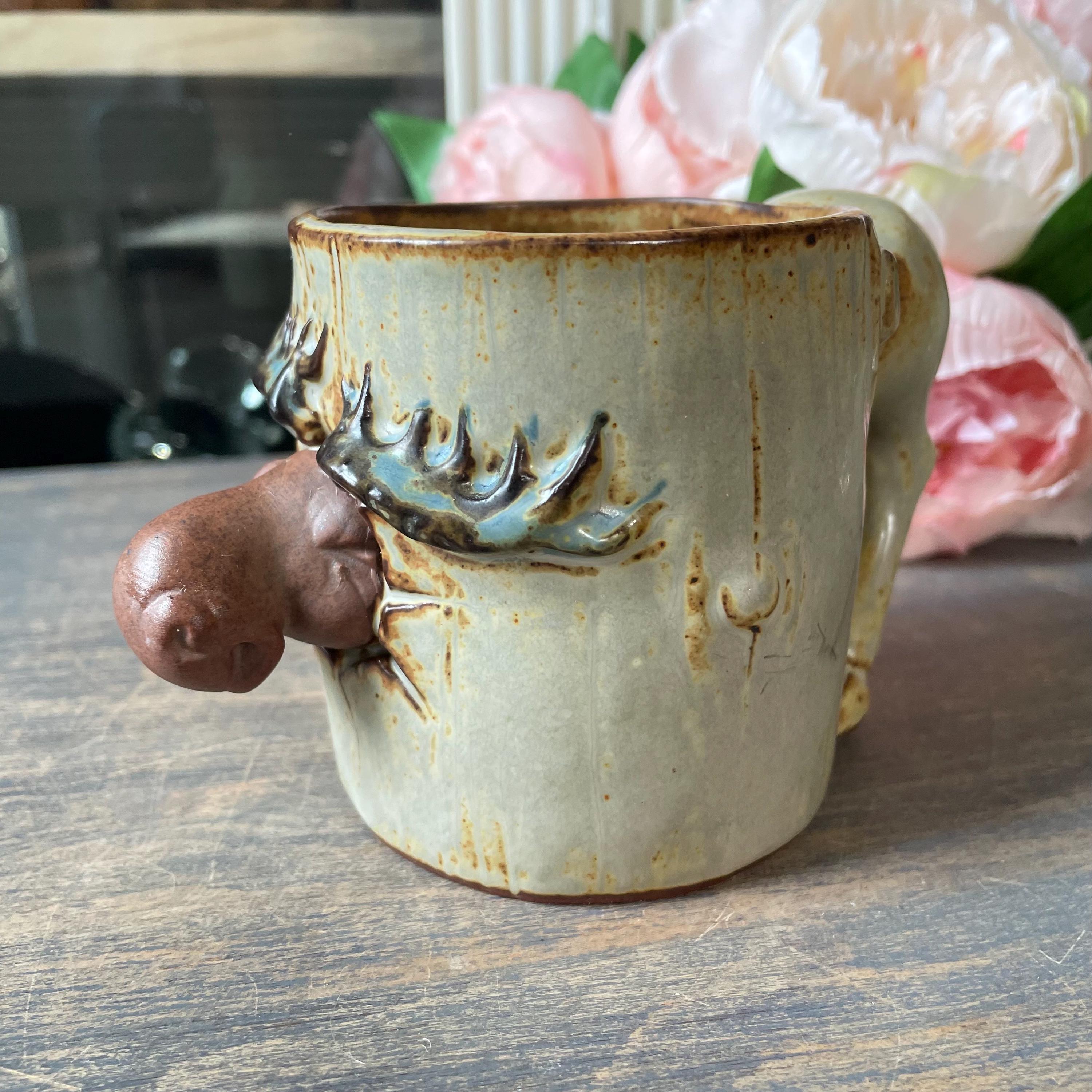 Vintage Moose Mug Handcrafted Pottery Coffee Cup - Etsy