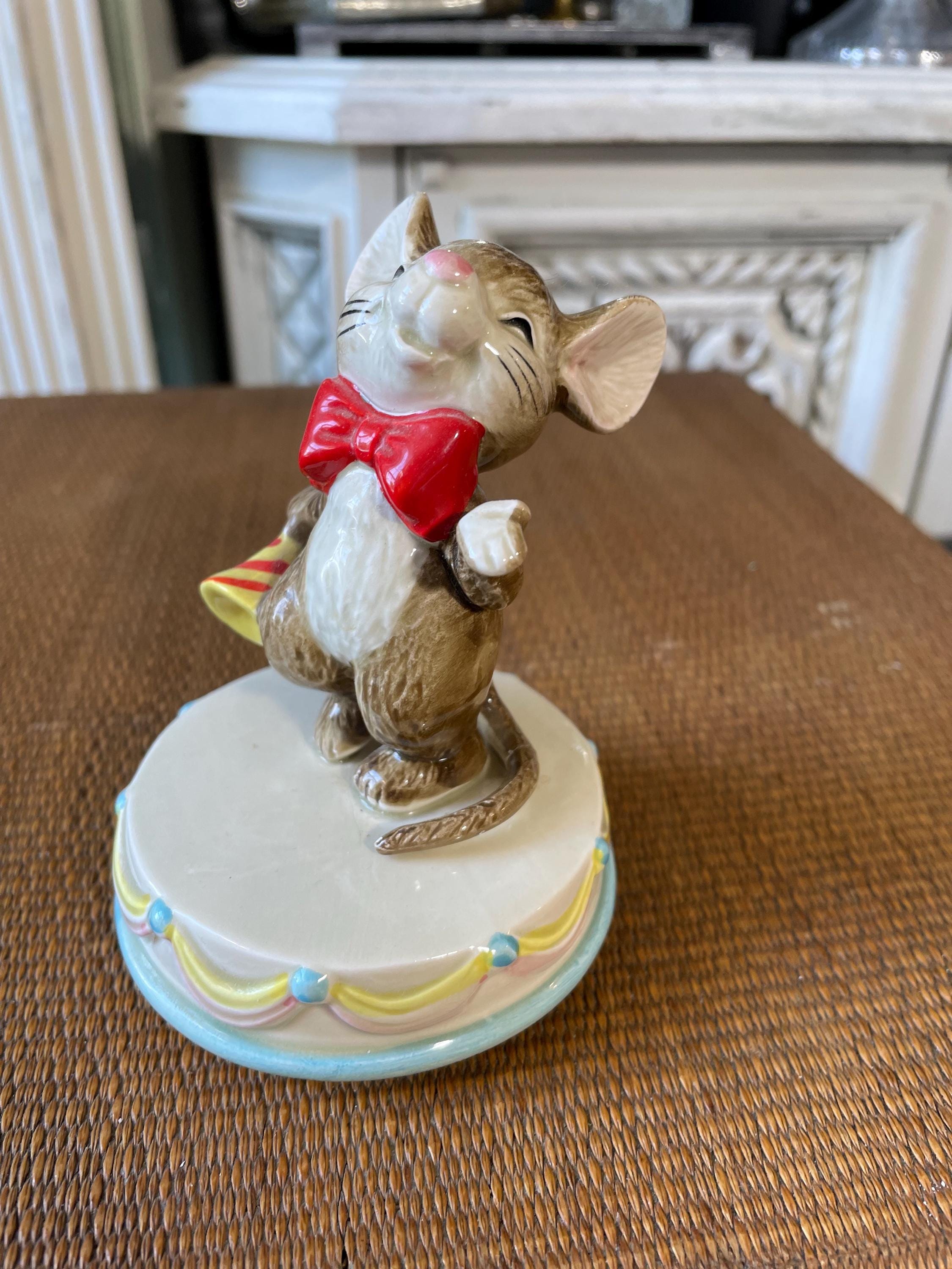 Vintage Otagiri Ceramic Mouse Music Box - Etsy