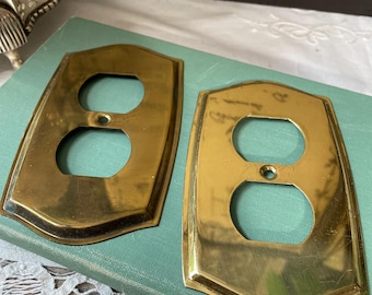 Vintage gold Brass wall plates outlet covers