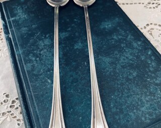 Cucchiai Da Caffè Lunghi 22,9 Cm In Acciaio Inox, Perfetti Per Mescolare Cocktail, Tè Freddo E Gelato (confezione Da 2)