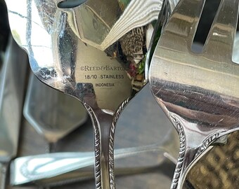 Reed & Barton Domain Stainless Steel Flatware - 18/0 Glossy Rope Edge - CHOICE Pieces (Used)