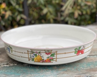 VILLEROY & BOCH Mon Jardin biała ceramiczna okrągła forma do zapiekania warzyw o średnicy 10 cali