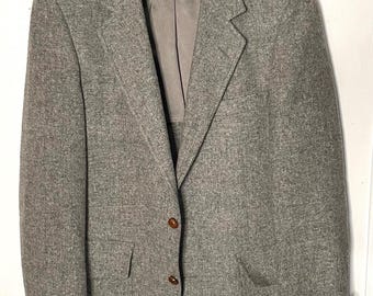 Vintage John Alexander gray wool men’s blazer M 39/40 Union Made USA