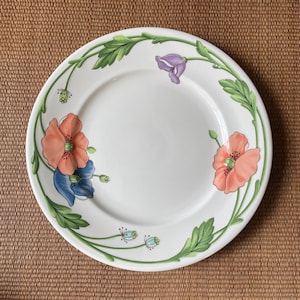 Villeroy & Boch Agramola white Floral 8” Salatteller Spring NEU