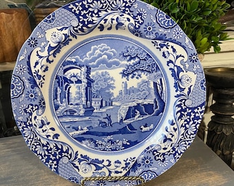 Vintage Johnson Brothers Nordic Plate: Blue Onion Dessert Plate