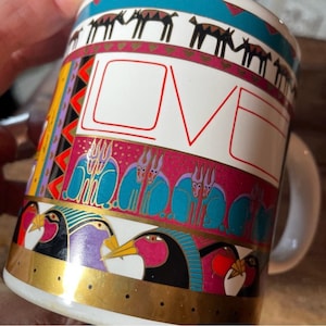 Laurel Burch Celestial Lotus Egyptian Mug coffee tea Objects D’Heart vintage Japan