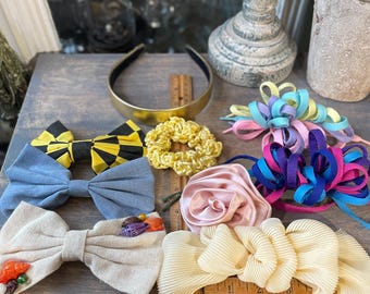 Vintage 80s Shoelace Hair Barrette: Neon Hair Clip - Etsy display picture 2