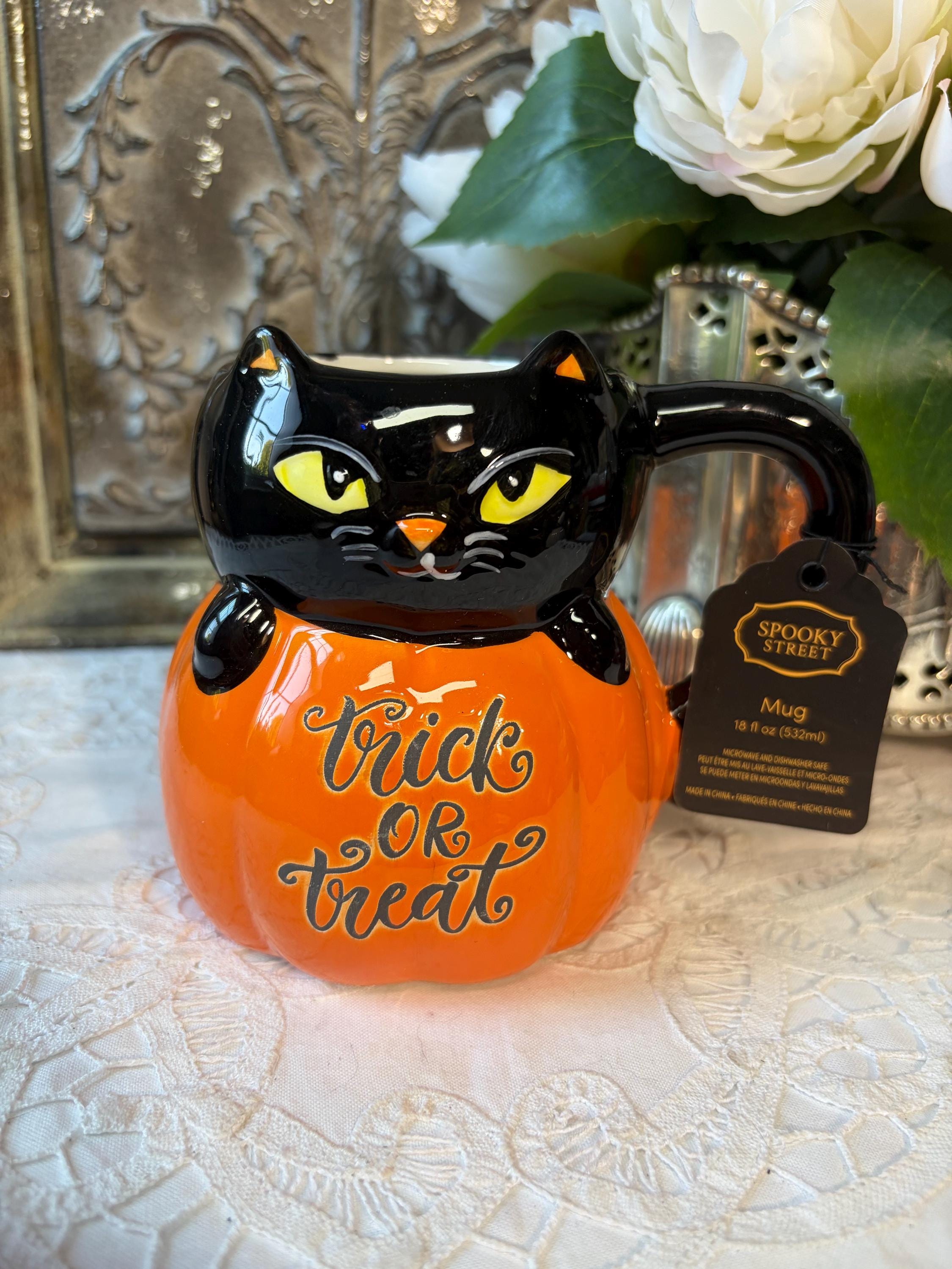 Eli + Ana Creep Show Halloween Salad Plate Pumpkin Bat Nwt - Etsy
