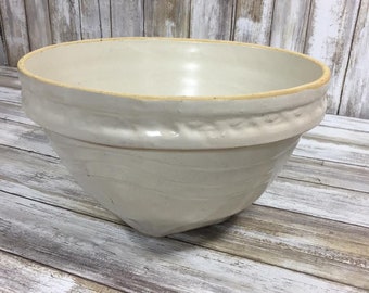 Vintage Stoneware Bowl Serving Mixing Bowl