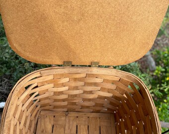 ビッグ　バスケット　かご　カントリー　ヴィンテージ ハンガリー 農家 カゴ 編み 特大 バスケット カゴ バッグ hungary