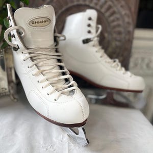 Paire De Lames De Patins à Glace Anciennes T.26 1/2 MK Sheffield Steel UK