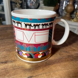 Laurel Burch Celestial Lotus Egyptian Mug coffee tea Objects D’Heart vintage Japan