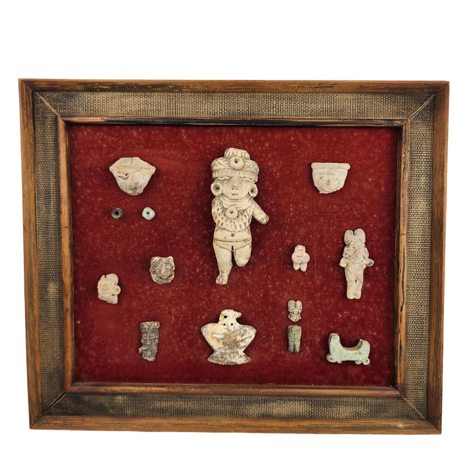 プレコロンブス期の古代陶器の破片の人物像 - Etsy 日本