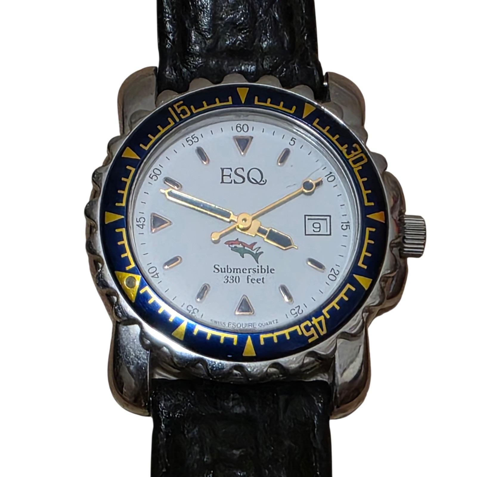 Esquire ESQ Ladies Watch Stainless Steel with Black Hour Minute Hands ESQ Movado Black Dial with Diamond Bezel Ladies Watch main image 2