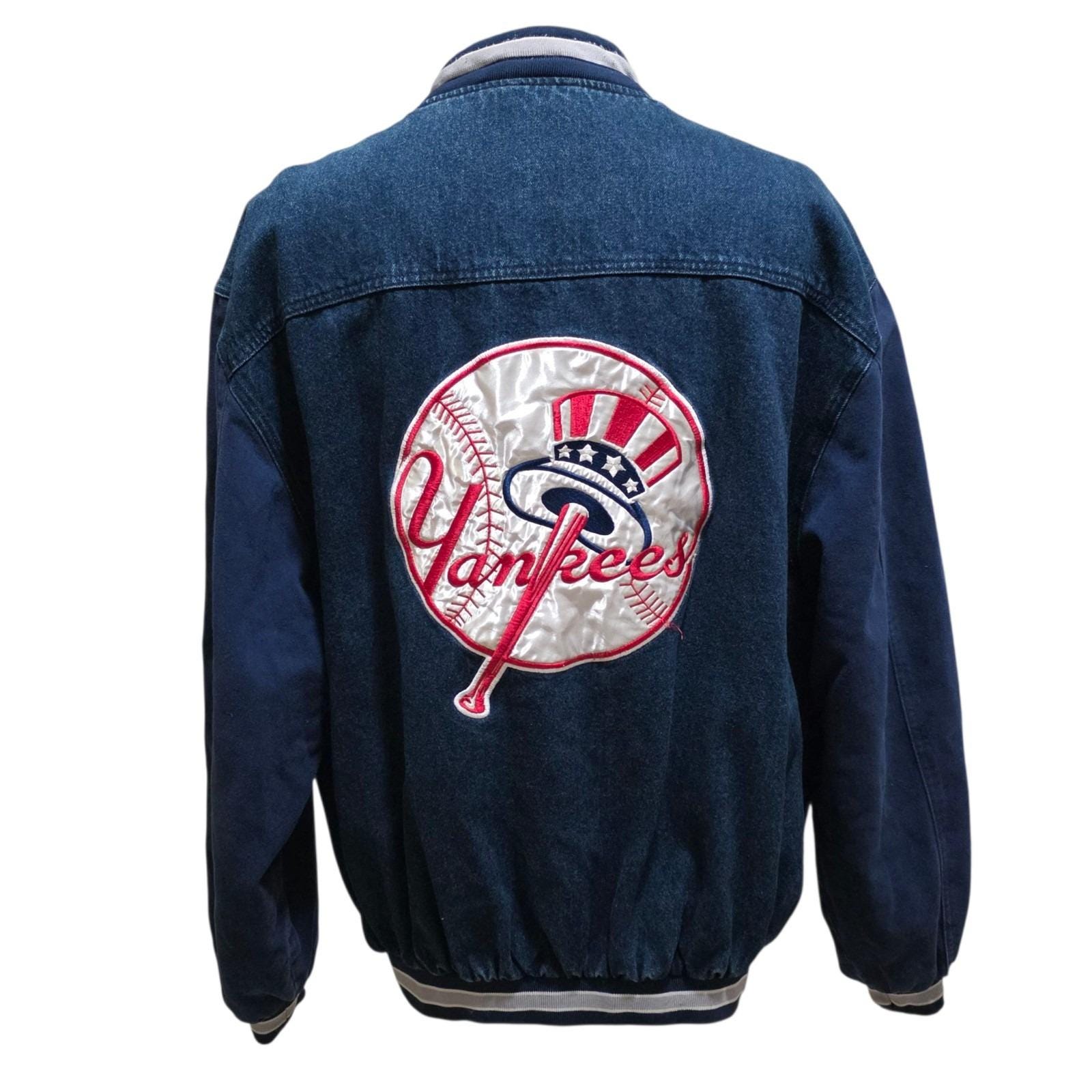 Vintage 90s New York Yankees Starter Varsity Bomber Jacket MLB 