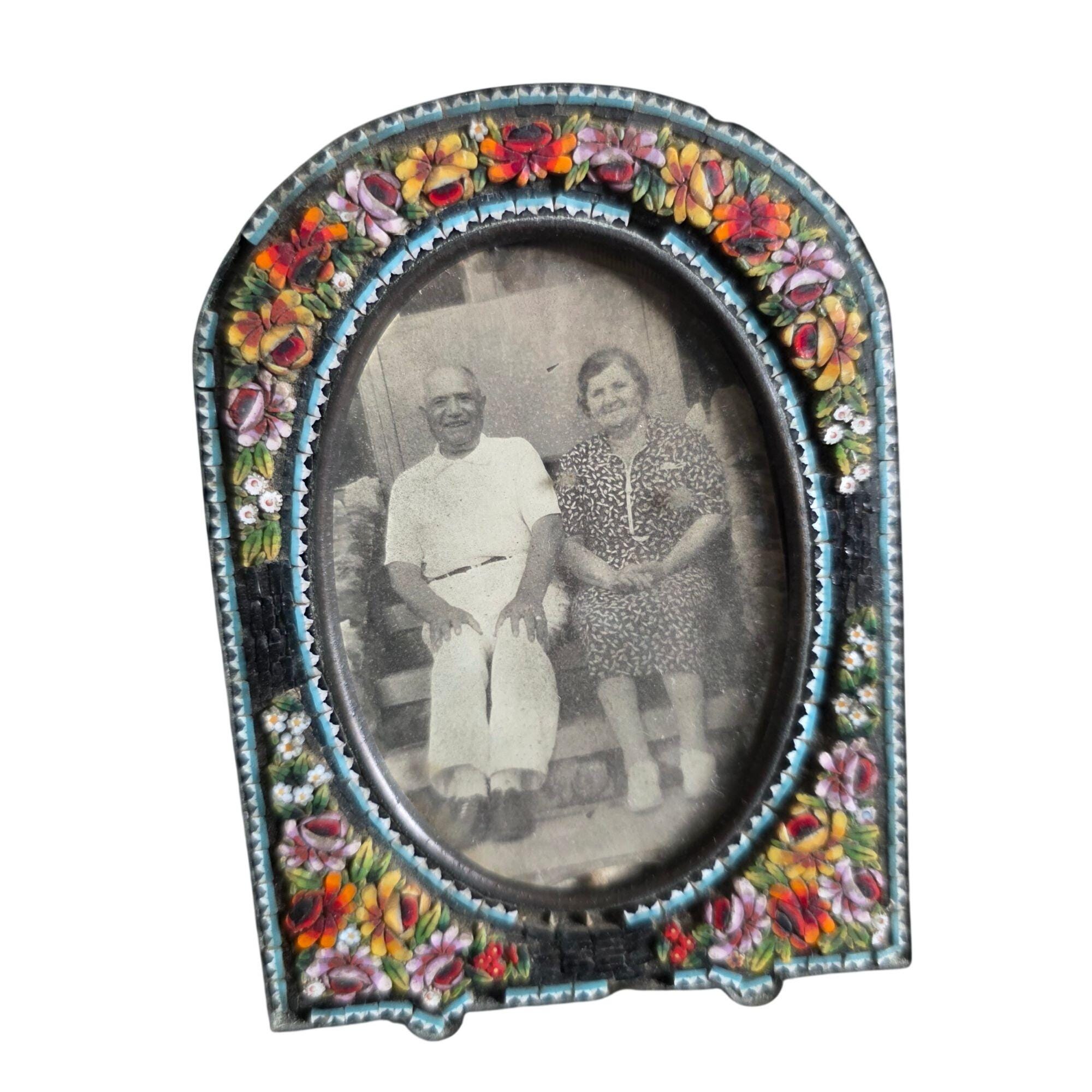 Vintage Italian Micro Mosaic Frame - Etsy
