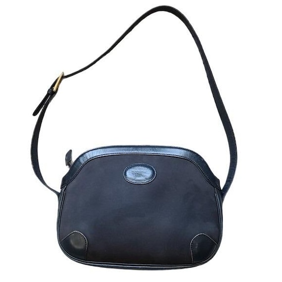Burberry Vintage Leather Trimmed Shoulder Bag - Etsy