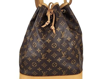 Large Louis Vuitton Noe Drawstring Monogram Shoulder Bag