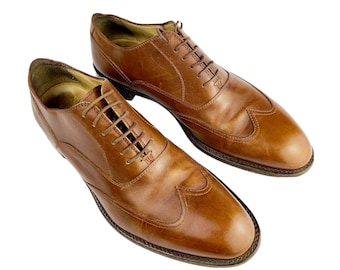 Ermenegildo Zegna Tan Leather Oxfords Shoes - Etsy display picture 3