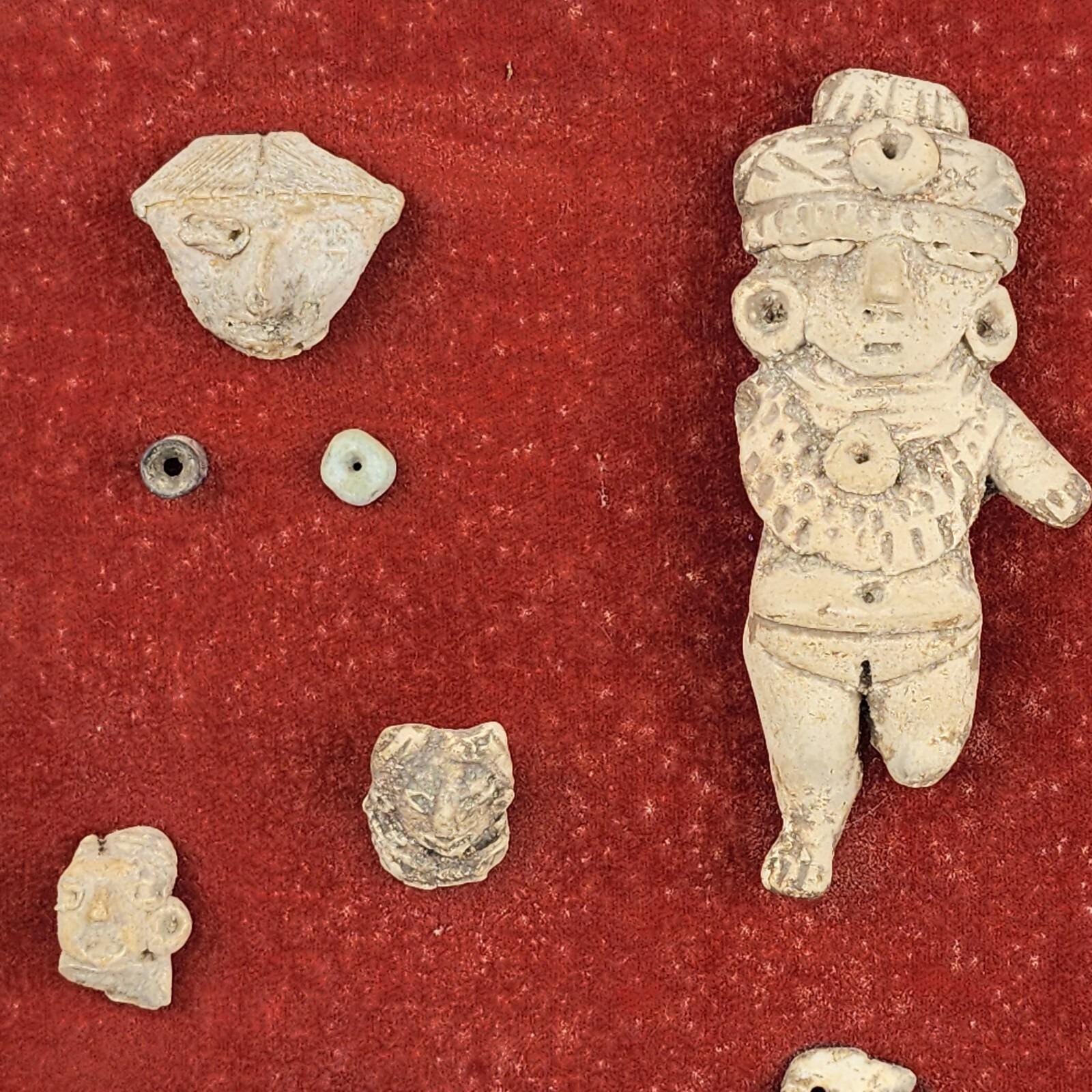 プレコロンブス期の古代陶器の破片の人物像 - Etsy 日本