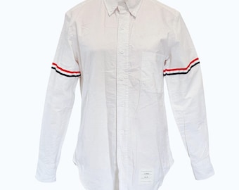 Thom Browne White Oxfords Shirt Medium 90's Animal Prints Cat Dog