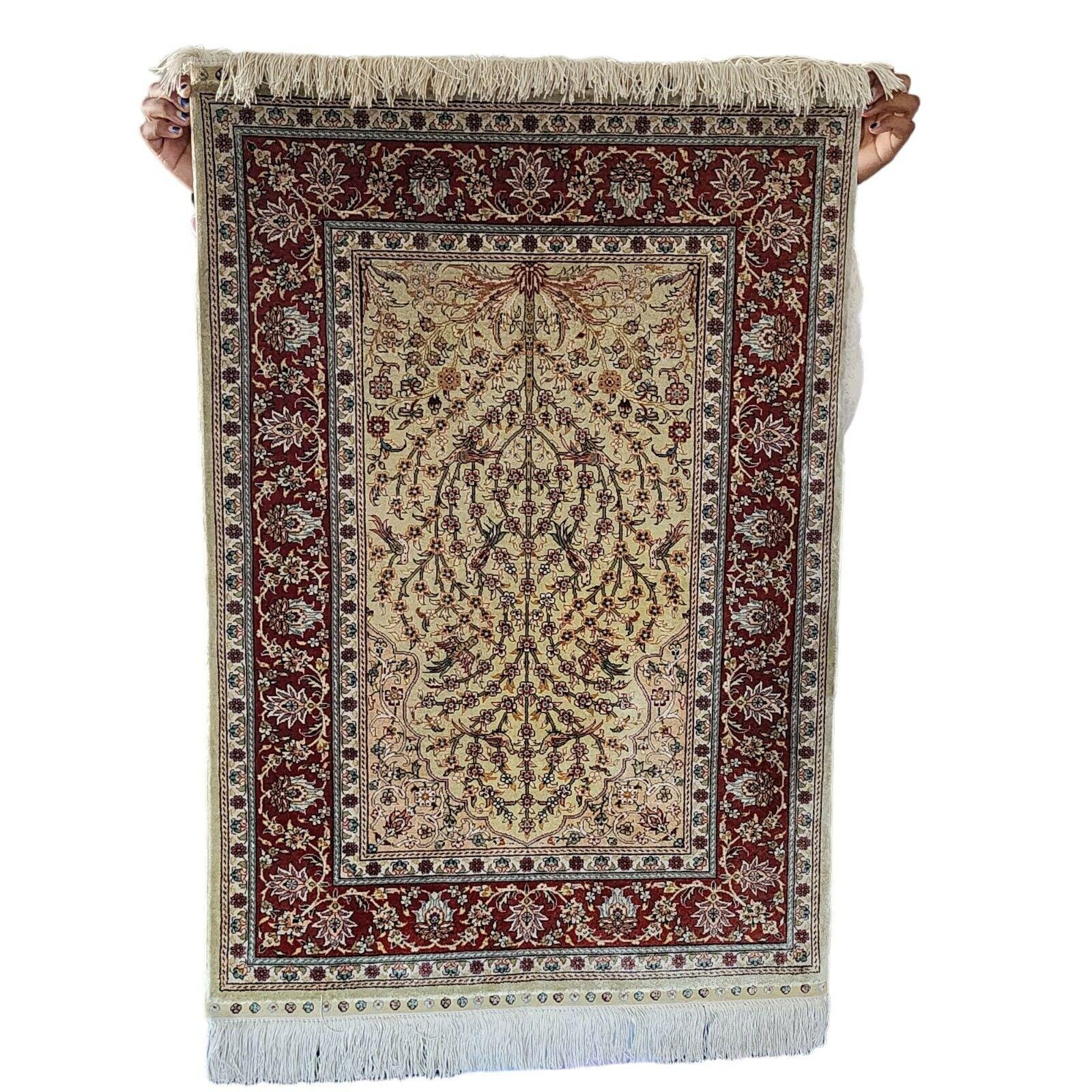 Hereke silk rug - Etsy 日本