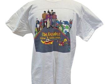 ヴィンテージ ビートルズ Tシャツ 1999年 イエローサブマリン ブルー 