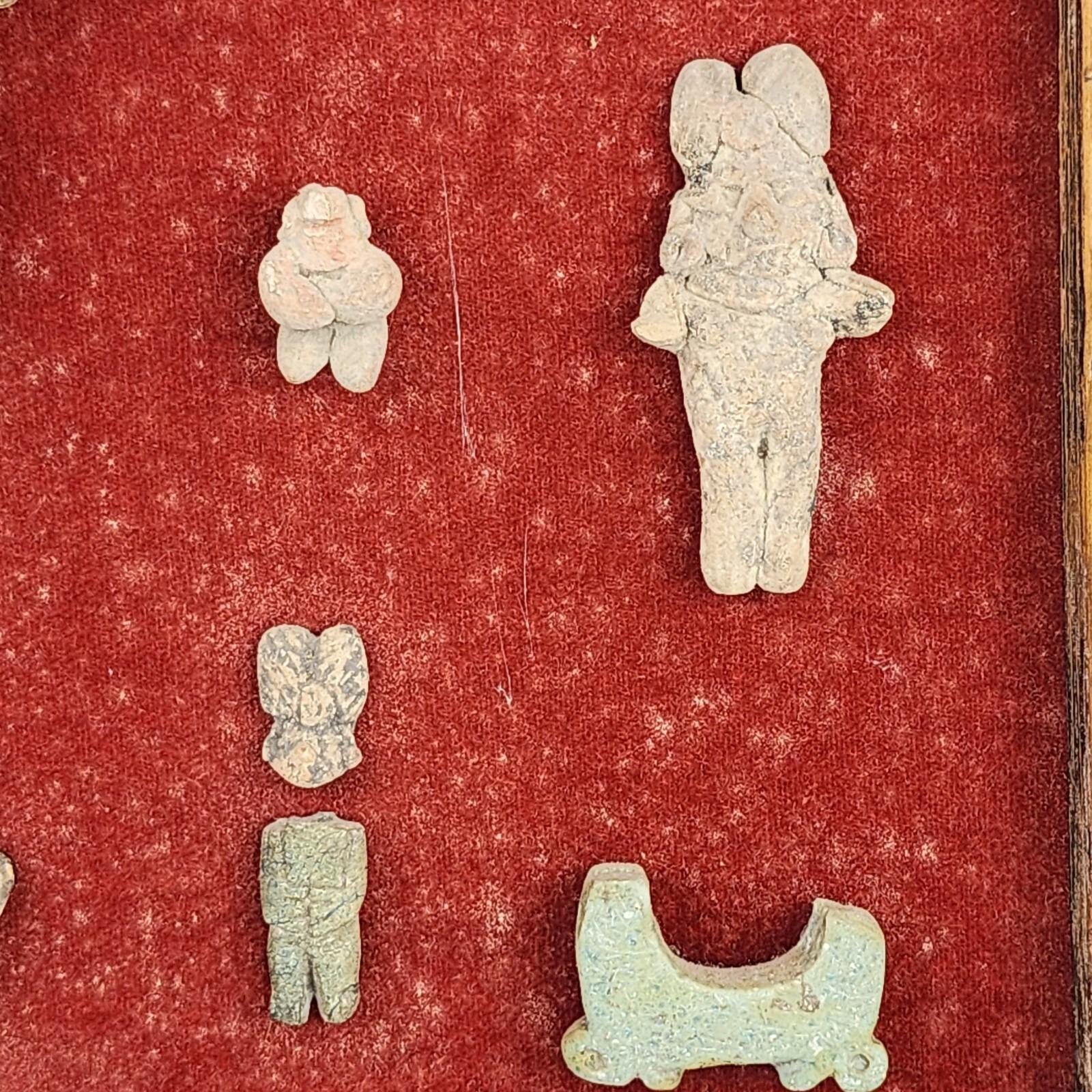 プレコロンブス期の古代陶器の破片の人物像 - Etsy 日本