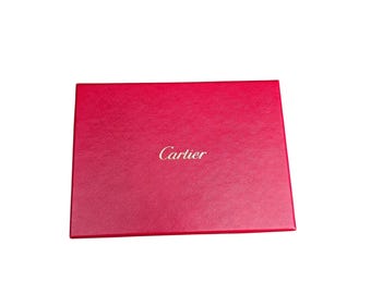 Cartier Red Glossy Empty Gift Presentation Box  7.25”x5.25”x1.25”