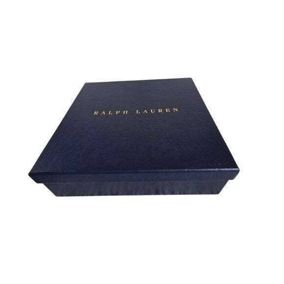 Polo RALPH LAUREN EMPTY Gift Jewelry Navy Blue Suede Case  display picture 1