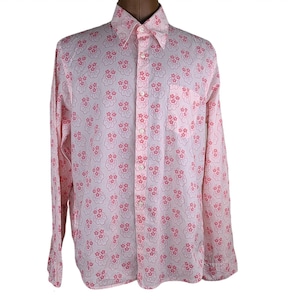 Hugo Boss Orange Flowery Linen Shirt