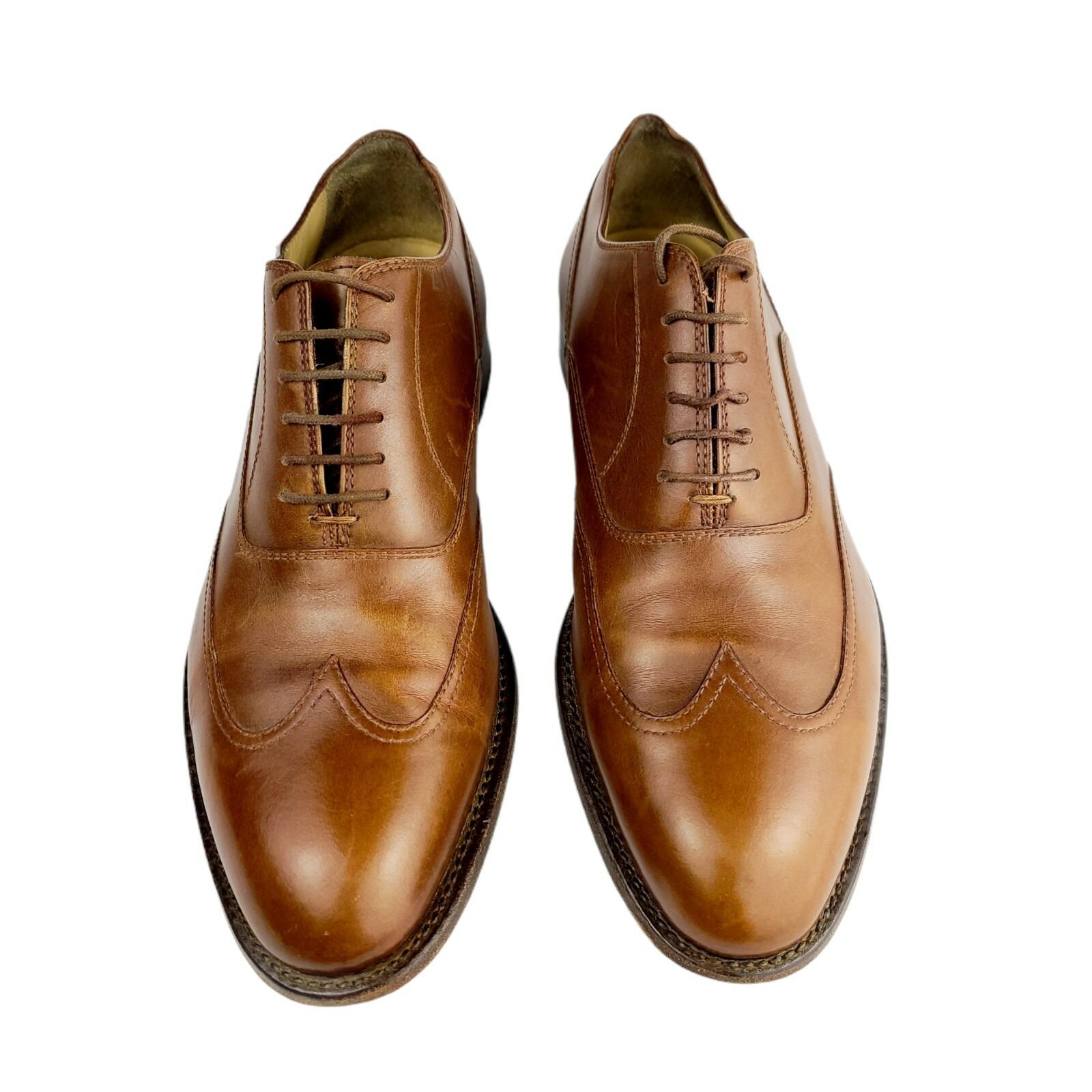 Ermenegildo Zegna Men\'s Tan Leather Oxfords Ermenegildo Zegna Tan Leather Oxfords Shoes - Etsy main image 4