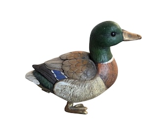 Rare Elli Malevolti Duck Figurines – Signed Italian Resin Birds