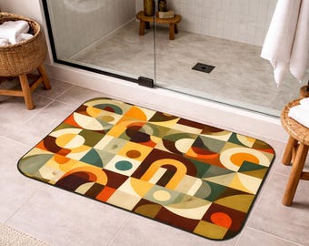 Tappetino Da Bagno Assorbente Antiscivolo, 45,7x71,1 Cm, In Fango Diatomico, Asciugatura Rapida, Grigio