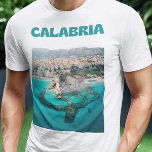 Calabria Tropea T shirt Gift , Vacation Tee, Italy Holiday Clothing, Beach Vibes Shirt, Italy destination Gift from Calabria and Italy