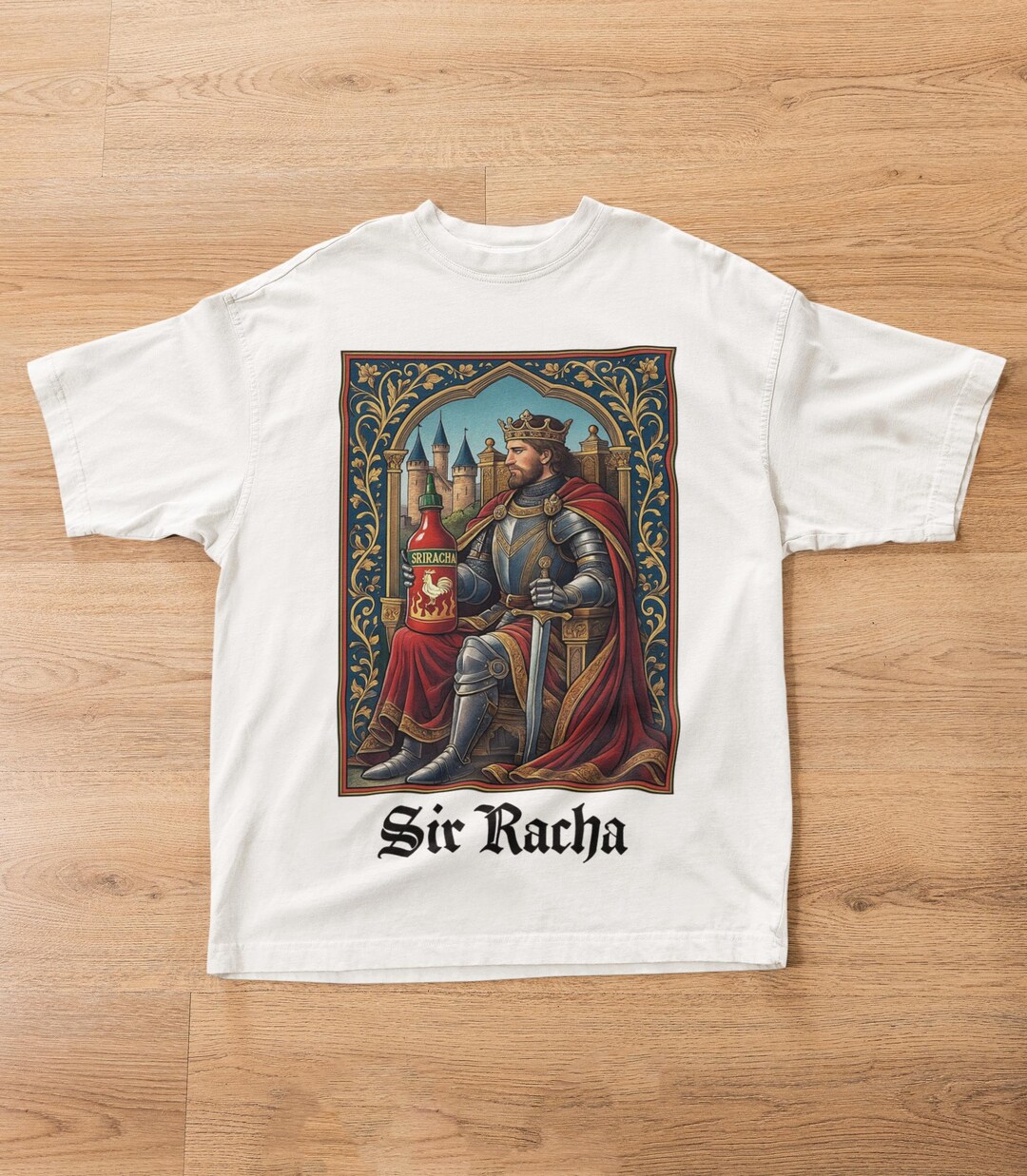 Sir Racha Funny Knight Meme TEE, Genz Gag Gift, Sir Loin Edgy Dark ...