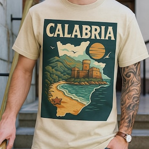 Calabria Italia T shirt Gift , Italy destination Gift from Calabria and Italy, Vacation Tee, Italy Holiday Clothing, Beach Vibes Shirt,
