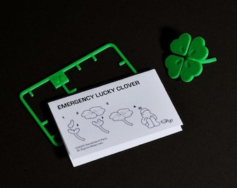 Emergency Four-leaf Clover | 3D Printed Toy | Gift for Good Luck | Made by Handstand Park