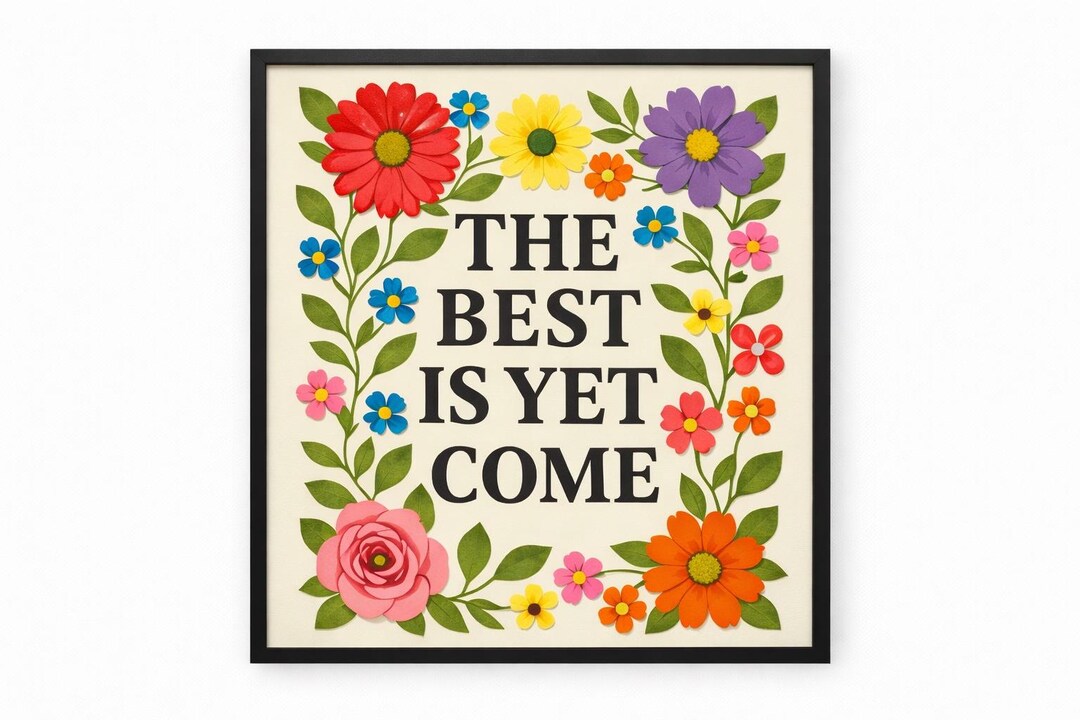 Floral Quote Art Print | Motivational Home Decor (digital Download) - Etsy