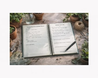 Ultimate Plant Care Garden Planner Digital Download | Gardening Journal Tracker Printable PDF