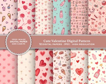 Valentine's Day Digital  Pattern | Hearts & Love (Digital Download)