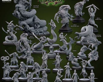 Zestaw kampanii DND Coils of Dread, zestaw figurek DND Miniatures, pełna przygoda